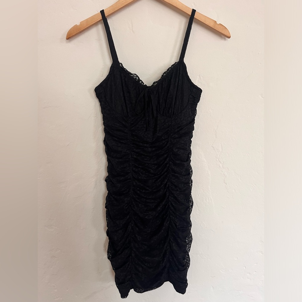 H&M Black Lace Mini Dress
